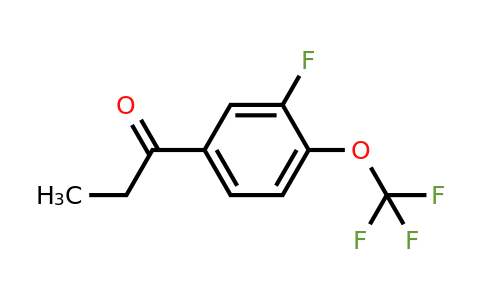 1261616-43-6 | 1-(3-Fluoro-4-(trifluoromethoxy)phenyl)propan-1-one