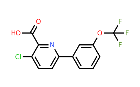 1261616-49-2 | 3-Chloro-6-(3-(trifluoromethoxy)phenyl)picolinic acid