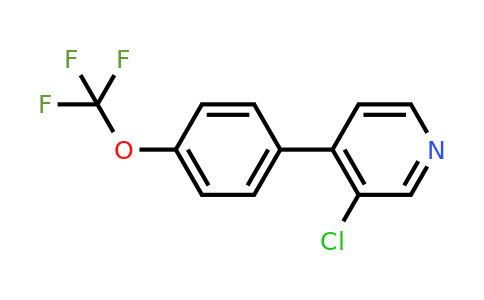 1261616-54-9 | 3-Chloro-4-(4-(trifluoromethoxy)phenyl)pyridine