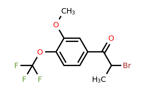 1261617-23-5 | 2-Bromo-3'-methoxy-4'-(trifluoromethoxy)propiophenone