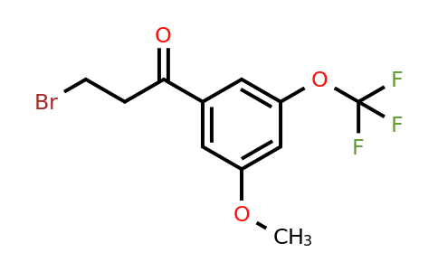 1261617-34-8 | 3-Bromo-3'-methoxy-5'-(trifluoromethoxy)propiophenone