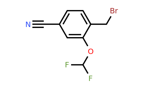 1261617-91-7 | 4-(Bromomethyl)-3-(difluoromethoxy)benzonitrile