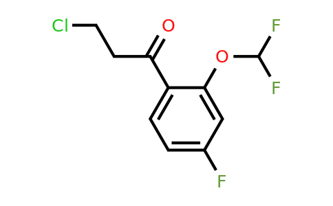 1261618-52-3 | 3-Chloro-2'-(difluoromethoxy)-4'-fluoropropiophenone