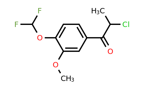 1261618-89-6 | 2-Chloro-4'-(difluoromethoxy)-3'-methoxypropiophenone