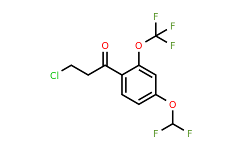 1261619-03-7 | 3-Chloro-4'-(difluoromethoxy)-2'-(trifluoromethoxy)propiophenone
