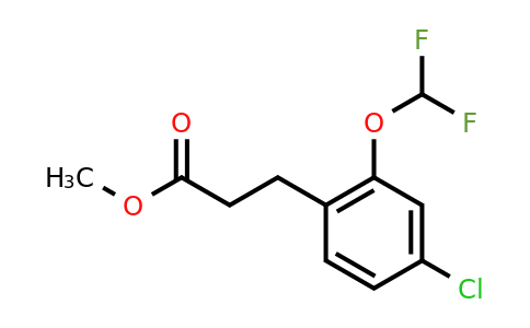 1261619-35-5 | Methyl 3-(4'-chloro-2'-(difluoromethoxy)phenyl)propionate