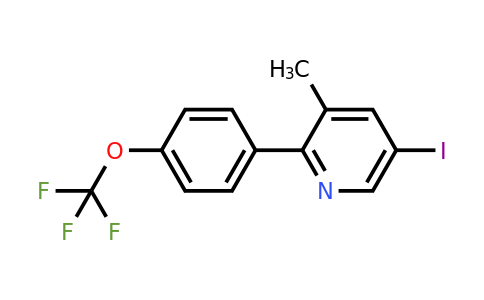 5-Iodo-3-methyl-2-(4-(trifluoromethoxy)phenyl)pyridine