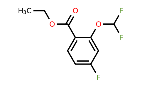 1261619-62-8 | Ethyl 2-(difluoromethoxy)-4-fluorobenzoate