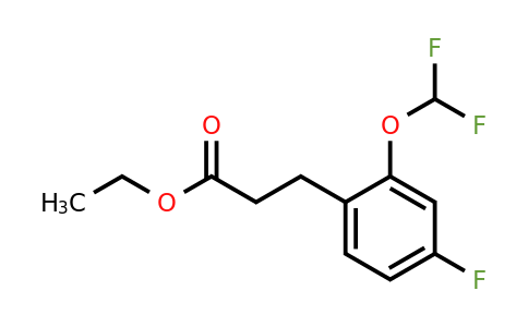1261619-68-4 | Ethyl 3-(2'-(difluoromethoxy)-4'-fluorophenyl)propionate