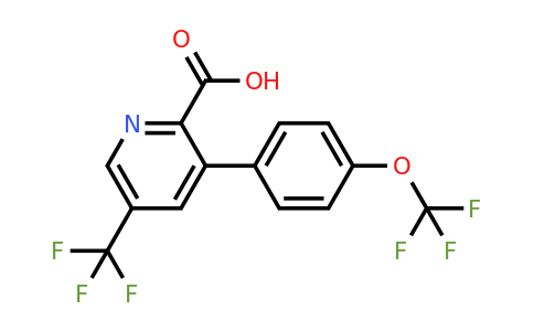 1261619-71-9 | 3-(4-(Trifluoromethoxy)phenyl)-5-(trifluoromethyl)picolinic acid
