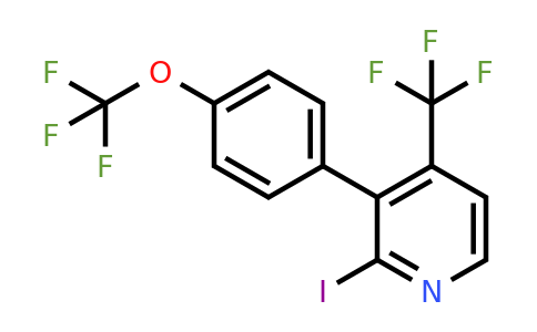 1261619-75-3 | 2-Iodo-3-(4-(trifluoromethoxy)phenyl)-4-(trifluoromethyl)pyridine