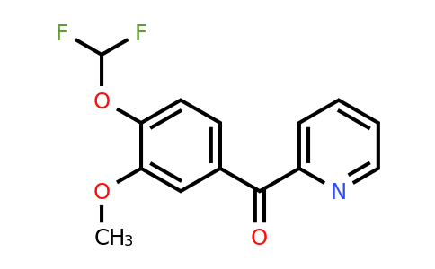 1261619-89-9 | 2-(4-(Difluoromethoxy)-3-methoxybenzoyl)pyridine