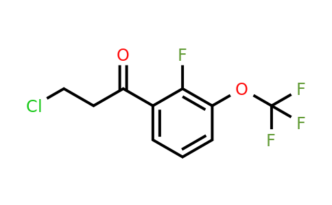 1261620-10-3 | 3-Chloro-2'-fluoro-3'-(trifluoromethoxy)propiophenone