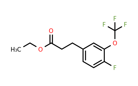 1261620-15-8 | Ethyl 3-(4'-fluoro-3'-(trifluoromethoxy)phenyl)propionate