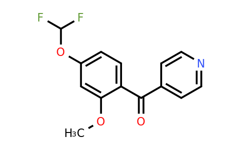1261620-33-0 | 4-(4-(Difluoromethoxy)-2-methoxybenzoyl)pyridine