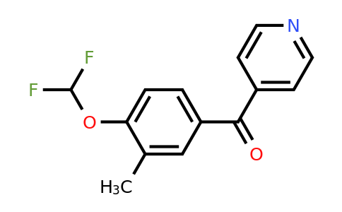 1261620-48-7 | 4-(4-(Difluoromethoxy)-3-methylbenzoyl)pyridine