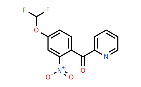 1261620-55-6 | 2-(4-(Difluoromethoxy)-2-nitrobenzoyl)pyridine