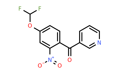 1261620-68-1 | 3-(4-(Difluoromethoxy)-2-nitrobenzoyl)pyridine