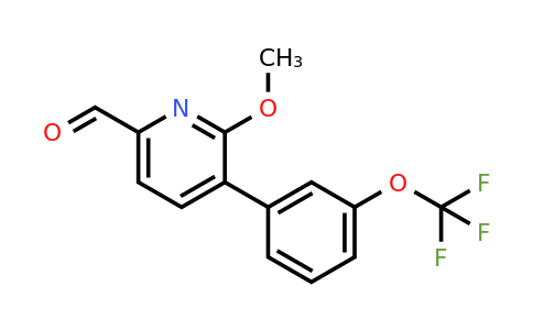 1261620-76-1 | 6-Methoxy-5-(3-(trifluoromethoxy)phenyl)picolinaldehyde