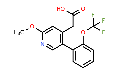 1261621-03-7 | 2-Methoxy-5-(2-(trifluoromethoxy)phenyl)pyridine-4-acetic acid