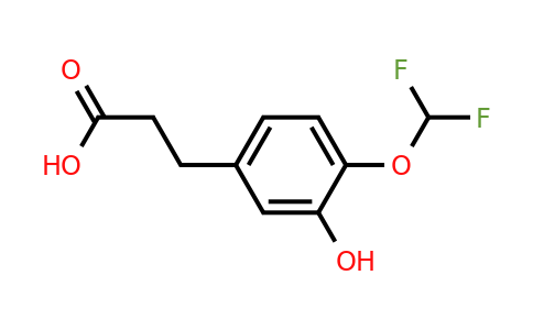 1261621-14-0 | 3-(4'-(Difluoromethoxy)-3'-hydroxyphenyl)propionic acid