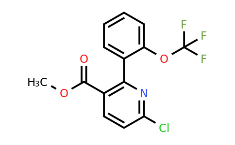 1261621-50-4 | Methyl 6-chloro-2-(2-(trifluoromethoxy)phenyl)nicotinate