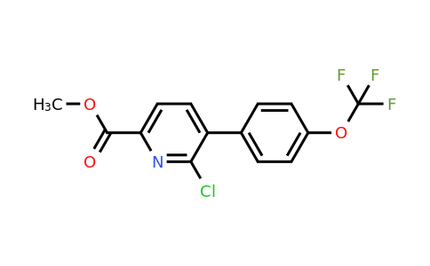 1261621-59-3 | Methyl 6-chloro-5-(4-(trifluoromethoxy)phenyl)picolinate