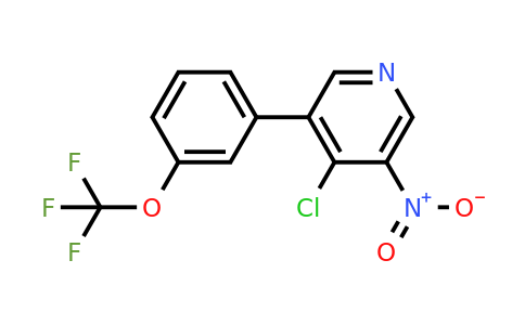 1261622-63-2 | 4-Chloro-3-nitro-5-(3-(trifluoromethoxy)phenyl)pyridine