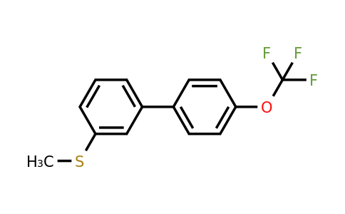 1261622-69-8 | 3'-Methylsulfanyl-4-(trifluoromethoxy)biphenyl