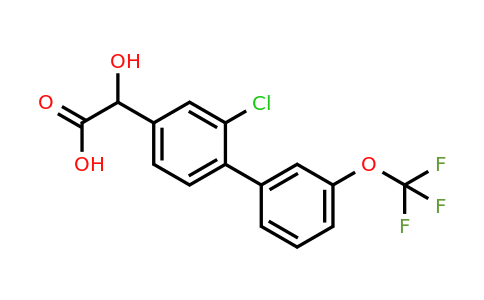 1261624-15-0 | (2-Chloro-3'-(trifluoromethoxy)biphenyl-4-yl)-hydroxyacetic acid