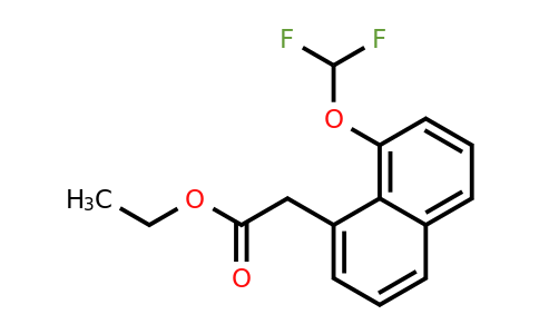 1261624-41-2 | Ethyl 1-(difluoromethoxy)naphthalene-8-acetate