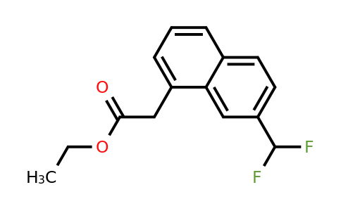 1261624-57-0 | Ethyl 2-(difluoromethyl)naphthalene-8-acetate