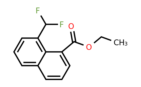1261624-62-7 | Ethyl 1-(difluoromethyl)naphthalene-8-carboxylate