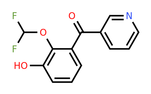 1261629-48-4 | 3-(2-(Difluoromethoxy)-3-hydroxybenzoyl)pyridine