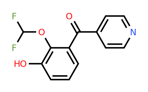 1261629-56-4 | 4-(2-(Difluoromethoxy)-3-hydroxybenzoyl)pyridine