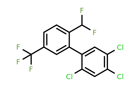1261637-04-0 | 2'-Difluoromethyl-2,4,5-trichloro-5'-(trifluoromethyl)biphenyl