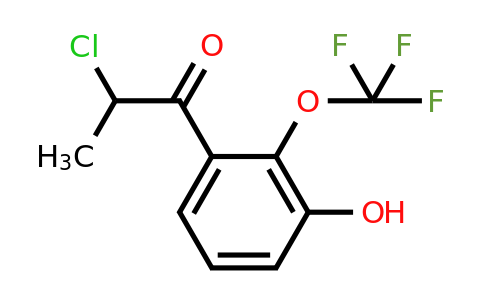 1261641-39-7 | 2-Chloro-3'-hydroxy-2'-(trifluoromethoxy)propiophenone
