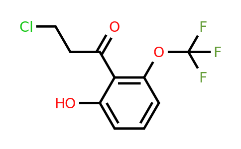1261641-52-4 | 3-Chloro-2'-hydroxy-6'-(trifluoromethoxy)propiophenone