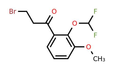 1261641-77-3 | 3-Bromo-2'-(difluoromethoxy)-3'-methoxypropiophenone