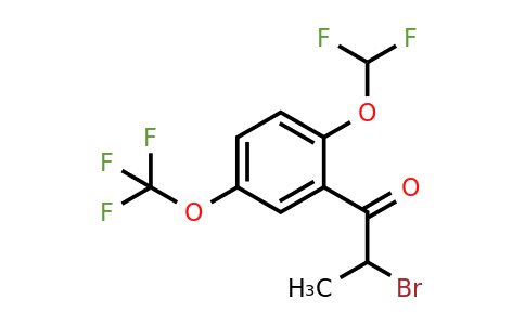 1261642-10-7 | 2-Bromo-2'-(difluoromethoxy)-5'-(trifluoromethoxy)propiophenone