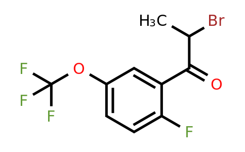 1261643-05-3 | 2-Bromo-2'-fluoro-5'-(trifluoromethoxy)propiophenone