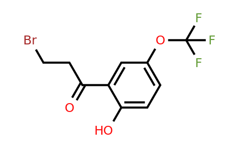 1261643-36-0 | 3-Bromo-2'-hydroxy-5'-(trifluoromethoxy)propiophenone
