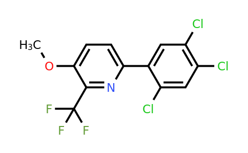 1261643-42-8 | 3-Methoxy-6-(2,4,5-trichlorophenyl)-2-(trifluoromethyl)pyridine