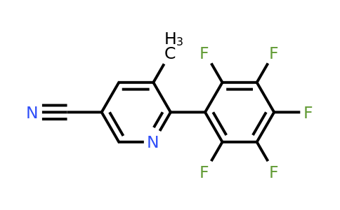 5-Methyl-6-(perfluorophenyl)nicotinonitrile