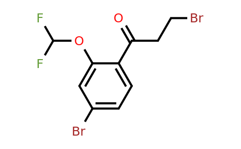 1261644-48-7 | 3,4'-Dibromo-2'-(difluoromethoxy)propiophenone