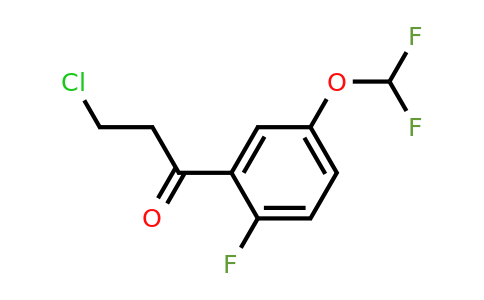 1261645-29-7 | 3-Chloro-5'-(difluoromethoxy)-2'-fluoropropiophenone