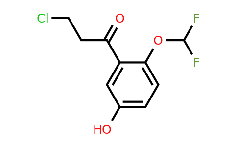 1261645-32-2 | 3-Chloro-2'-(difluoromethoxy)-5'-hydroxypropiophenone
