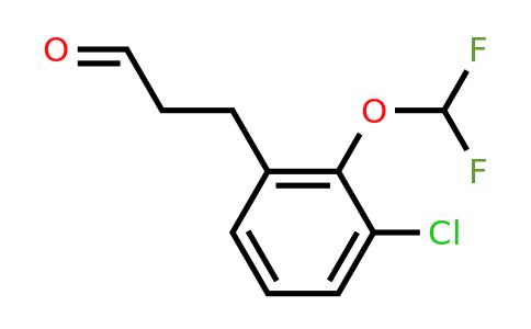 1261645-54-8 | 3-(3'-Chloro-2'-(difluoromethoxy)phenyl)propionaldehyde