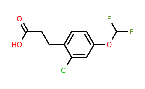1261645-56-0 | 3-(2'-Chloro-4'-(difluoromethoxy)phenyl)propionic acid