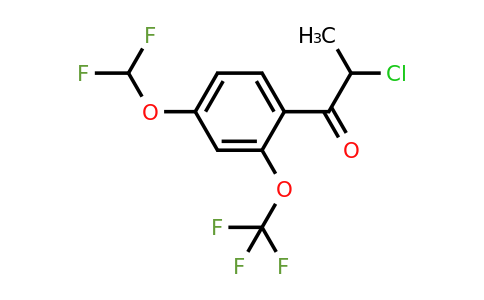 1261645-65-1 | 2-Chloro-4'-(difluoromethoxy)-2'-(trifluoromethoxy)propiophenone